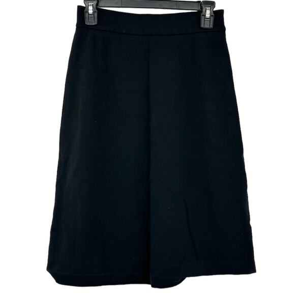 Diane von Furstenberg Skirt Womens 6 Black Winslow Office Work Minimalist Staple - Picture 1 of 8